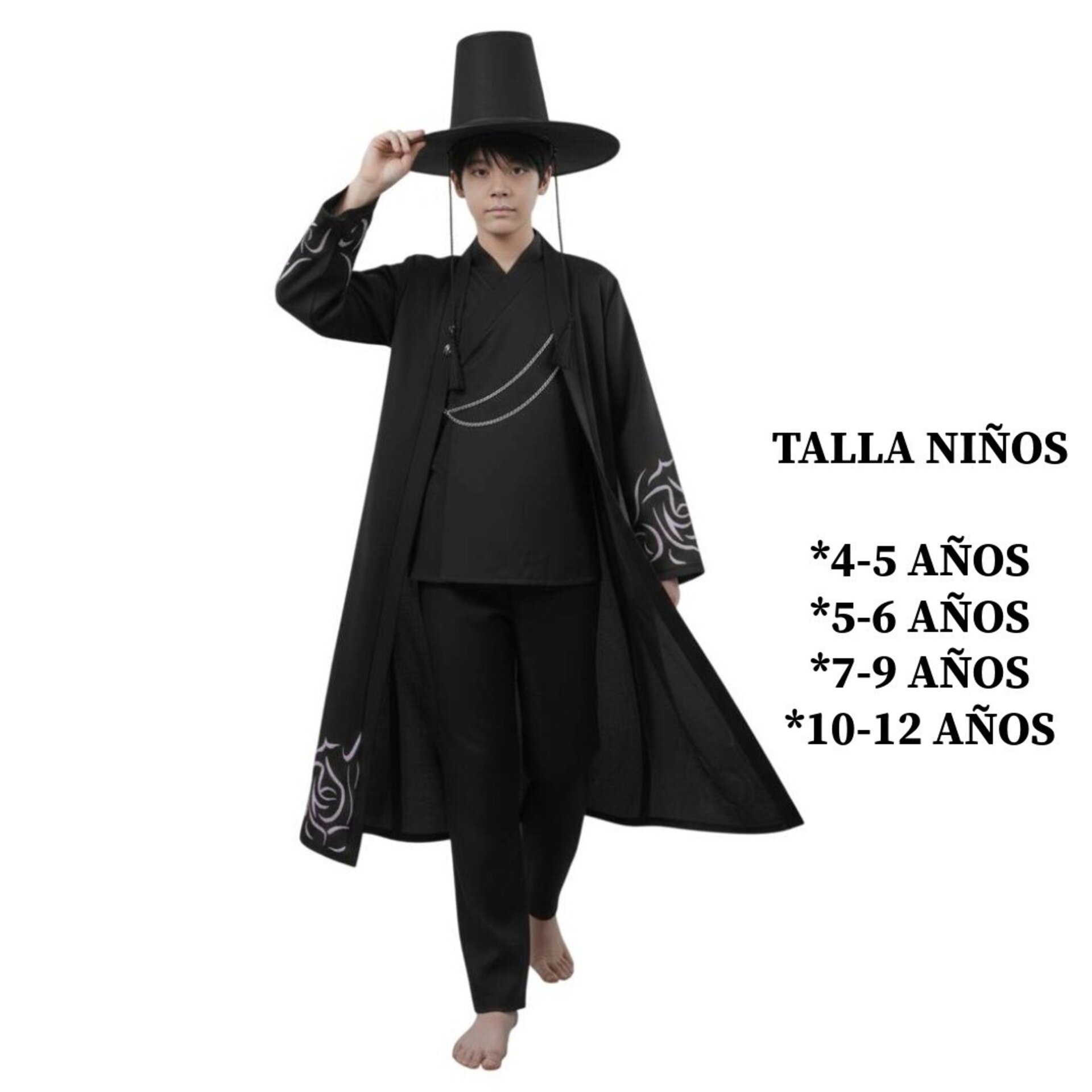 Disfraz Jinu Saja - K-Pop Demon Hunters -Traje Saja Boys - Talla 4-12 años - 4