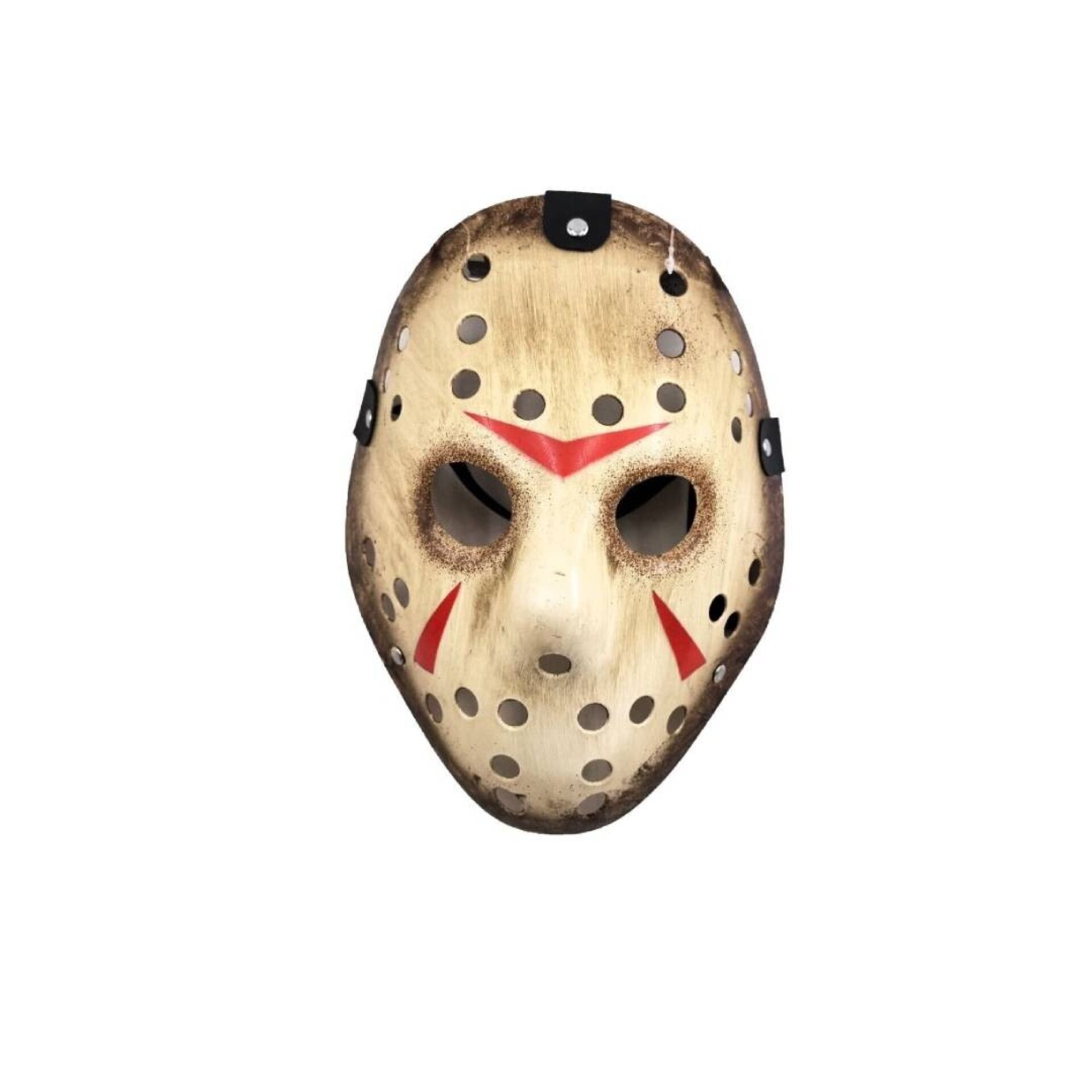Disfraz de Terror de Jason Voorhees. Mono y Máscara de Hockey con Machete Falso. - 6