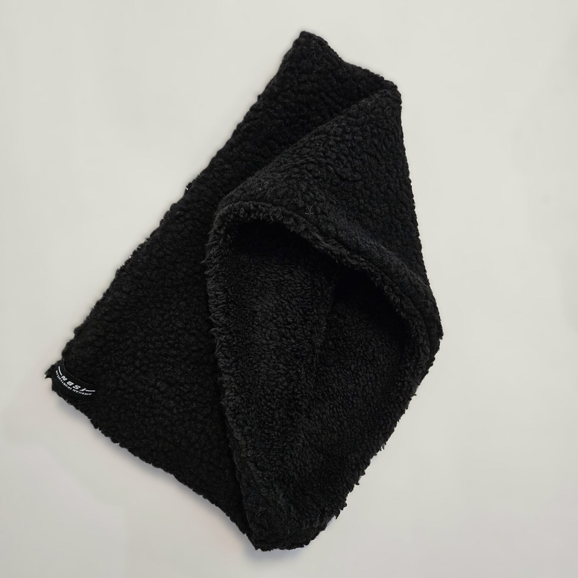 Bufanda Redonda unisex para el cuello Braga Calentador Borrego Negro - 3