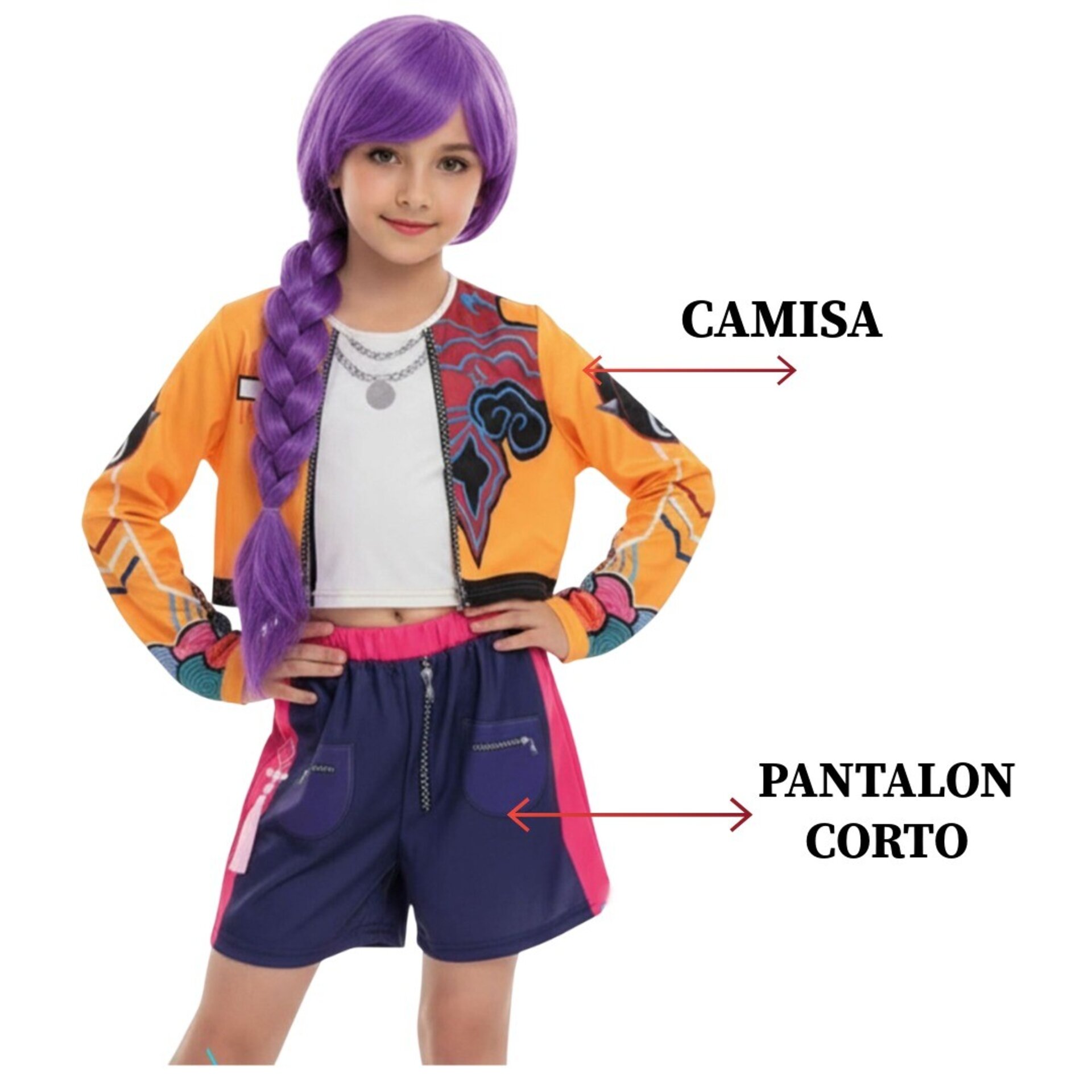 Disfraz K-Pop Demon Hunters - Traje Completo Rumi Cosplay para Niñas | 3-12 años - 5