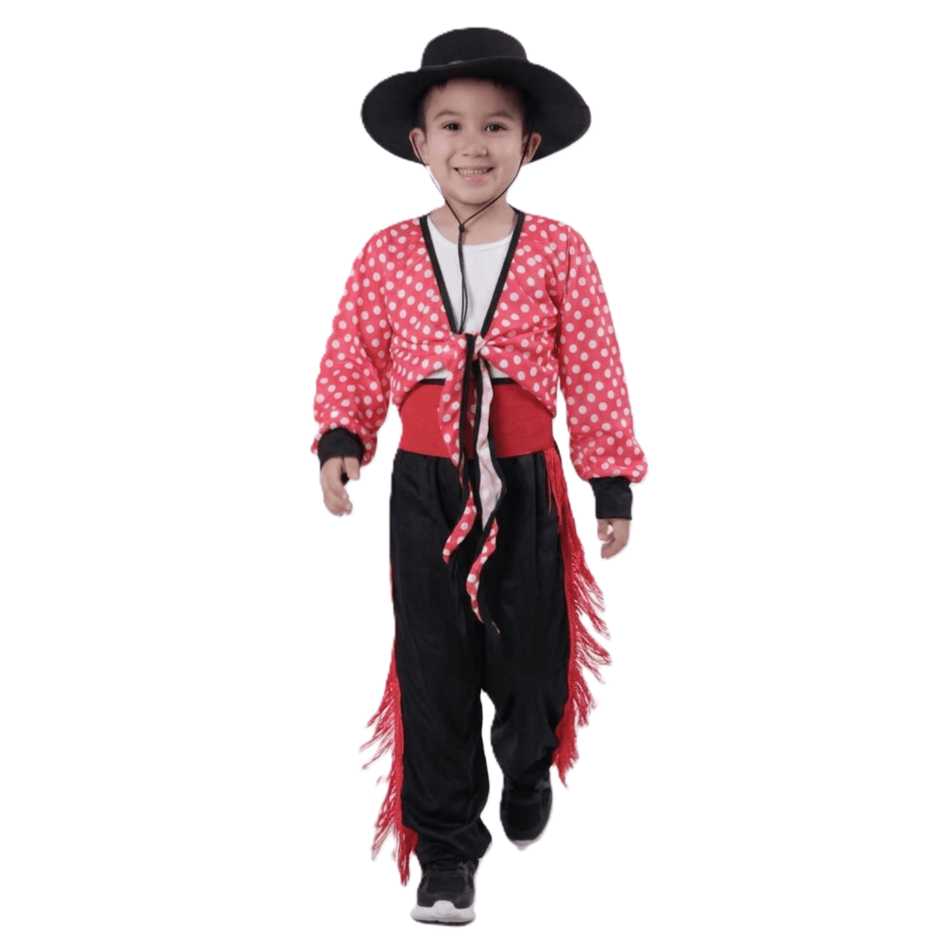Disfraz de Bailarín Cordobés Infantil Flamenco con Sombrero y Fajín 1-12 Años - 6