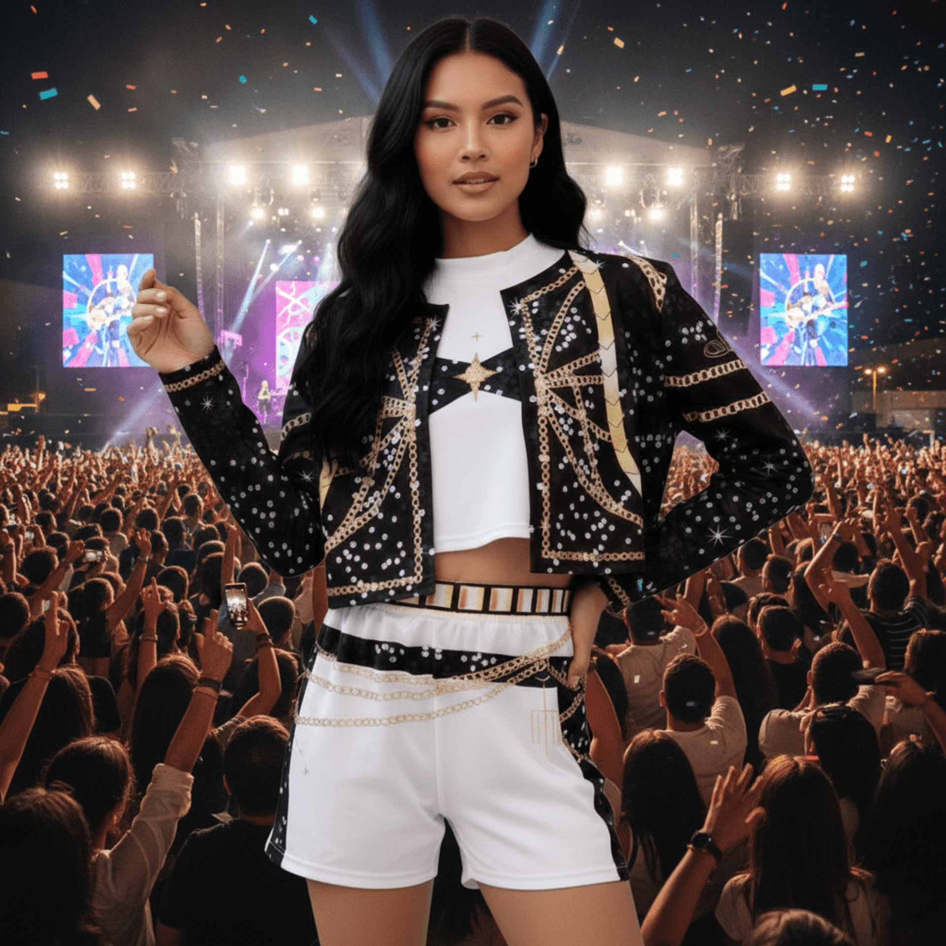 Disfraz K-pop - Demon Hunters - Traje Rumi, Mira y Zoey - Talla Única S-M - 4