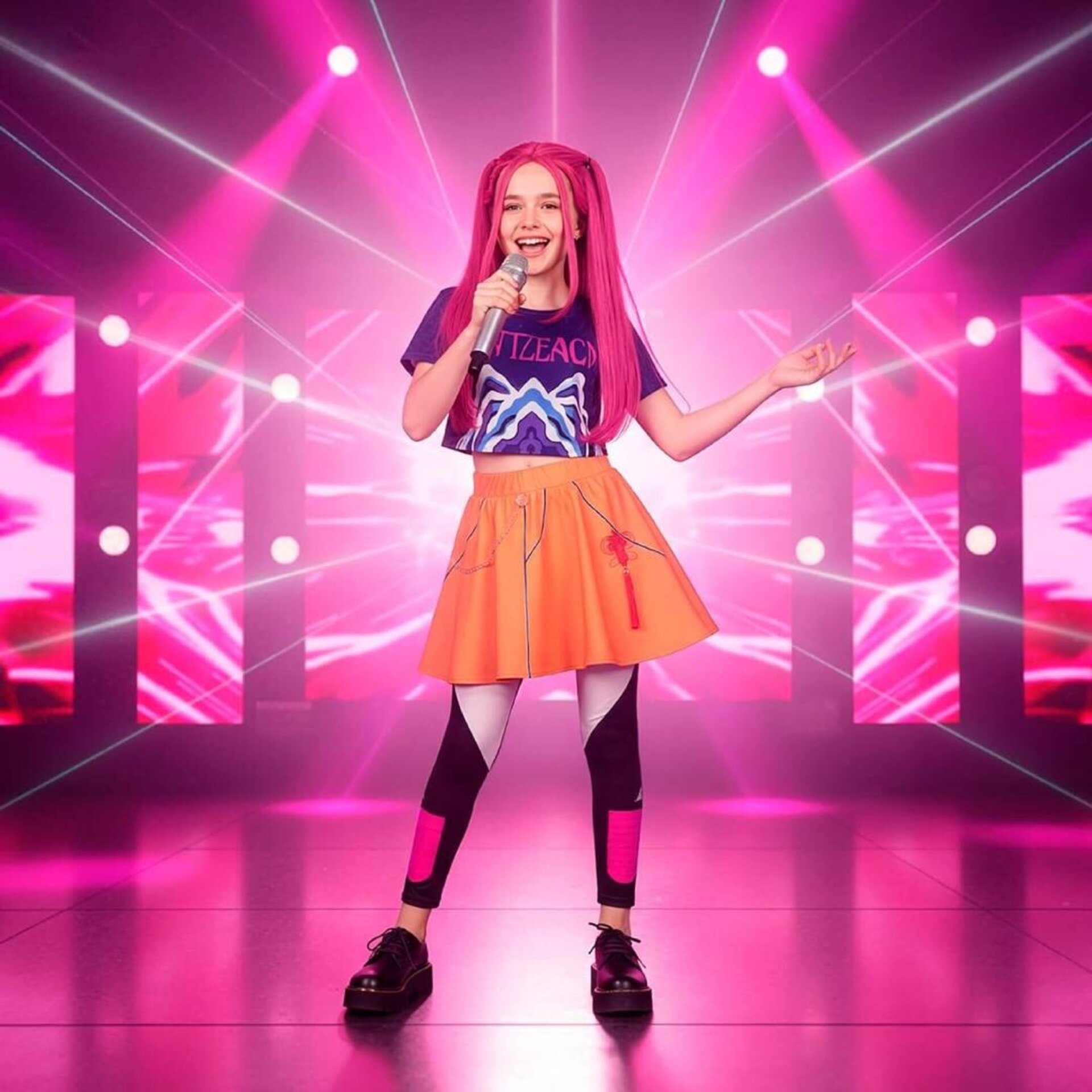 Disfraz Cazadora K-Pop Mira - Demon Hunters -Traje Anime ficticio | 4-13 Años - 1