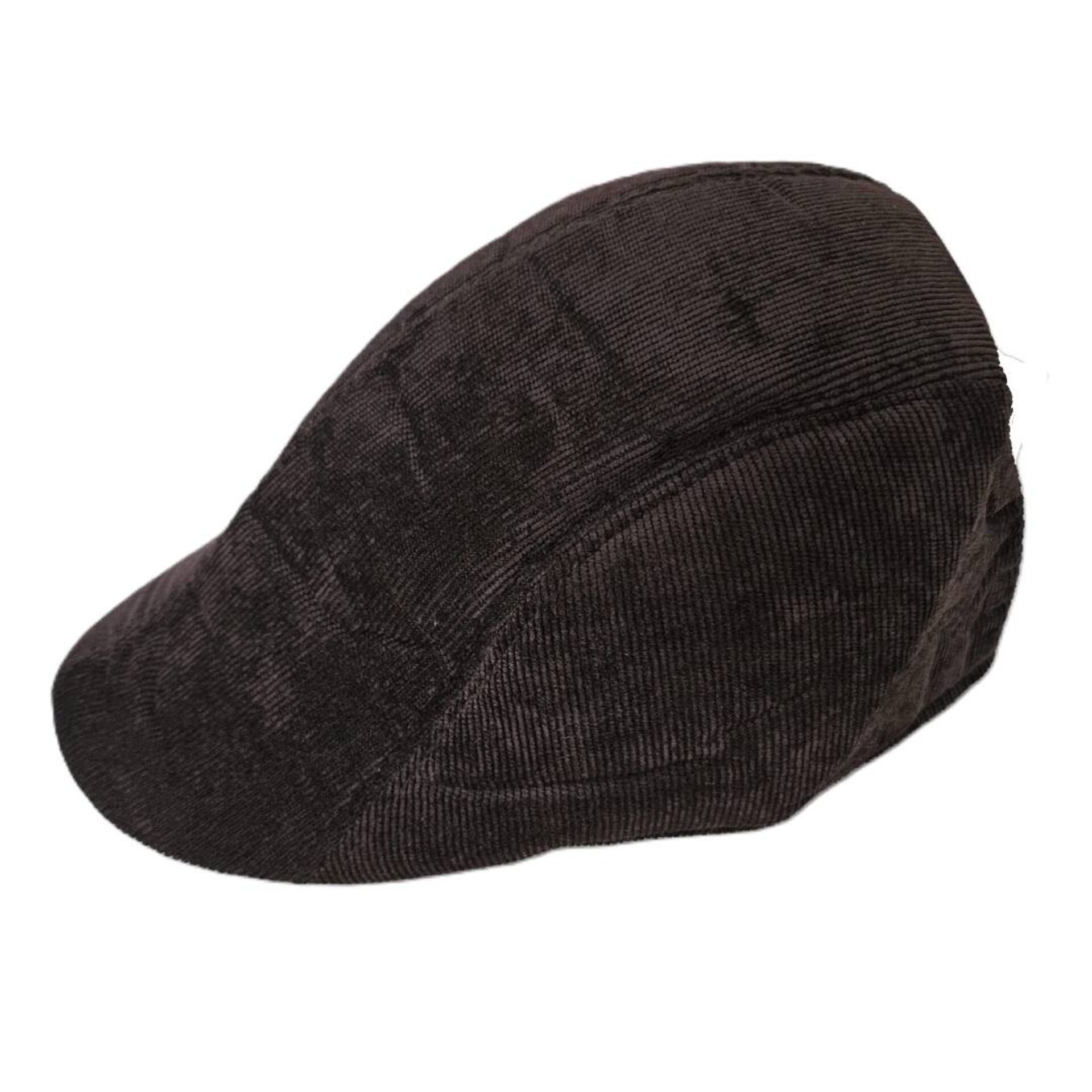 Boina Británica para Hombre | Gorra en pana Marrón | Adulo Talla 58-59CM - 1