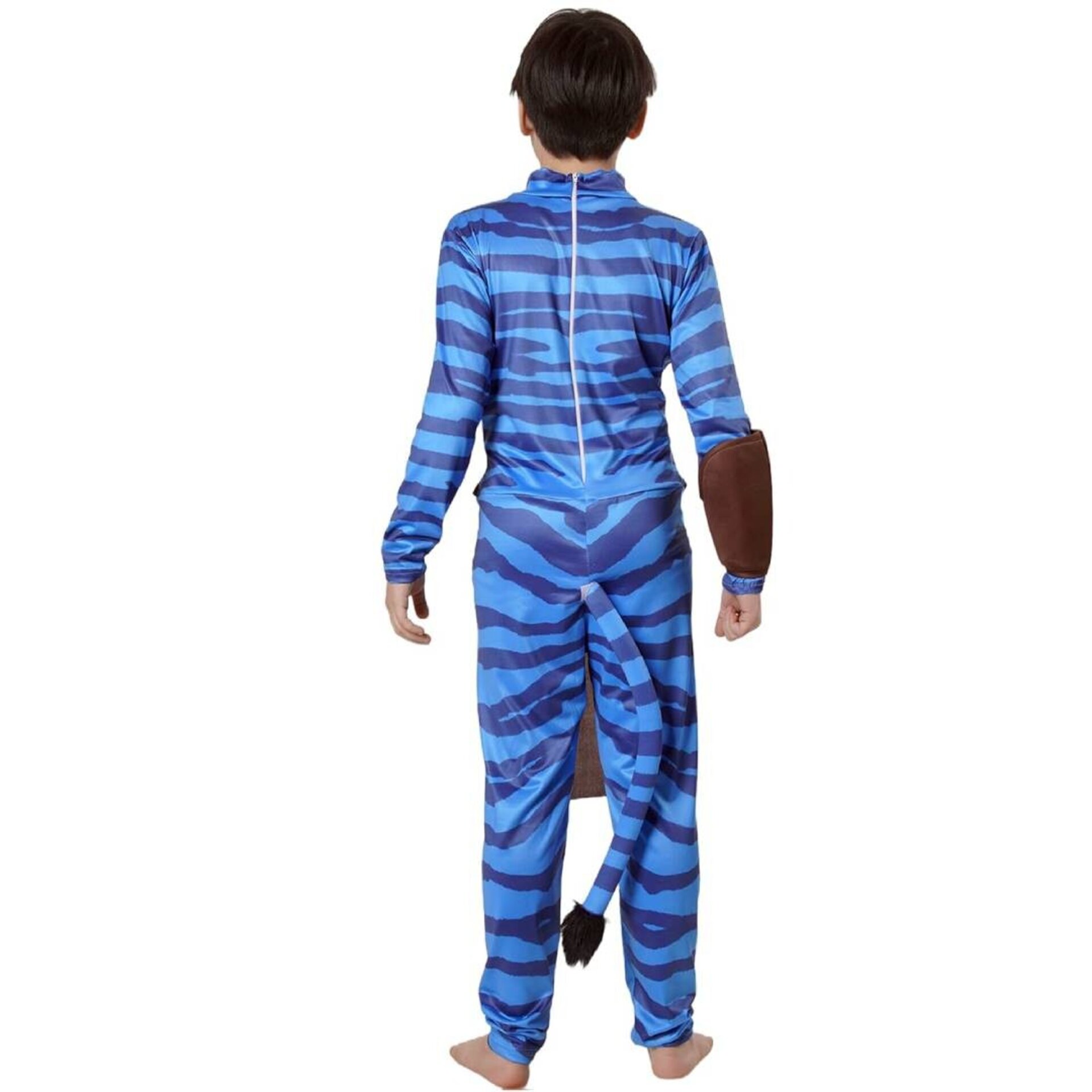 Disfraz Criatura Azul Tribal Avatar Niños. Mono Estampado Animal Halloween - 3