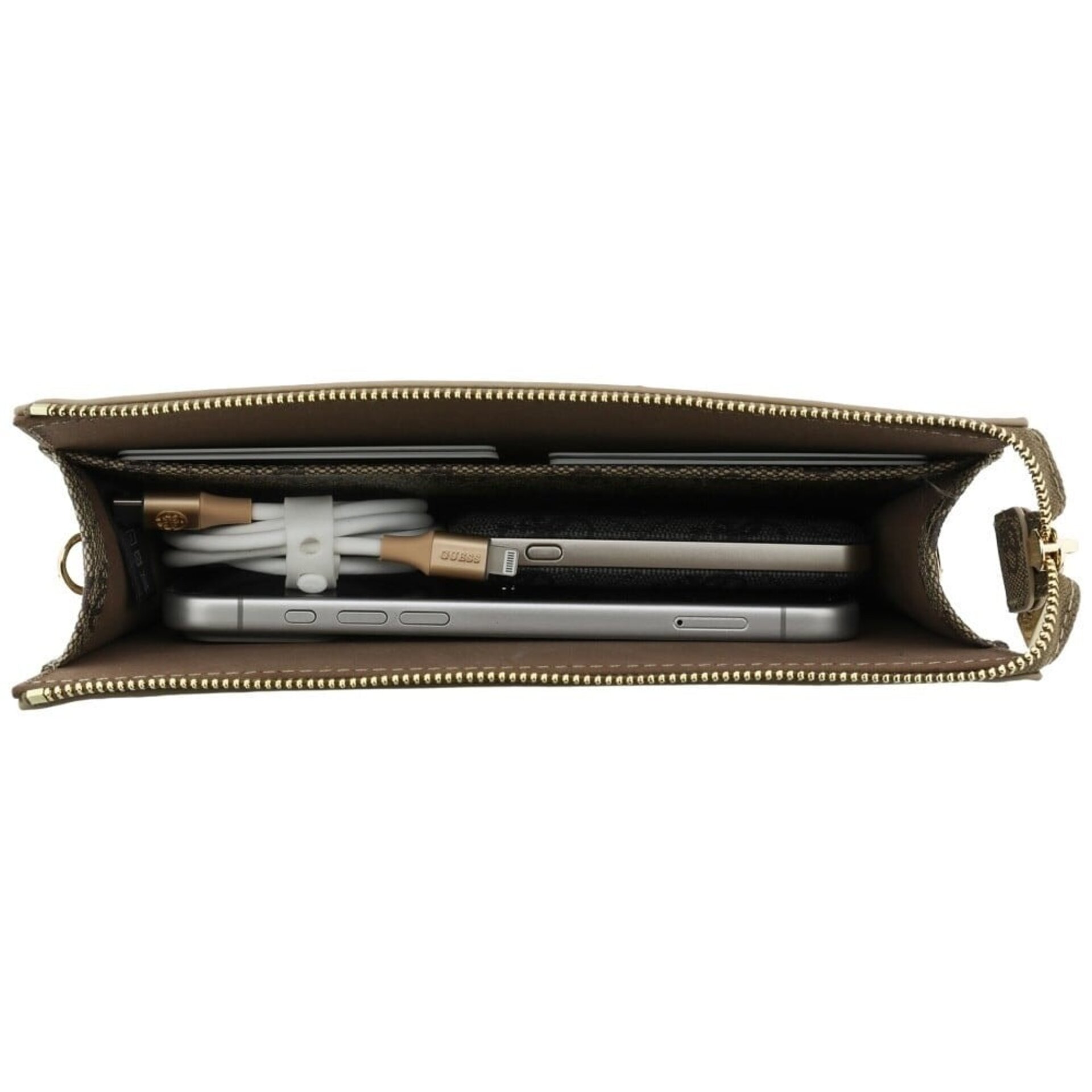 Bolso de mano 4G con Logo Grande para Teléfono Bandolera Guess color Marrón - 5