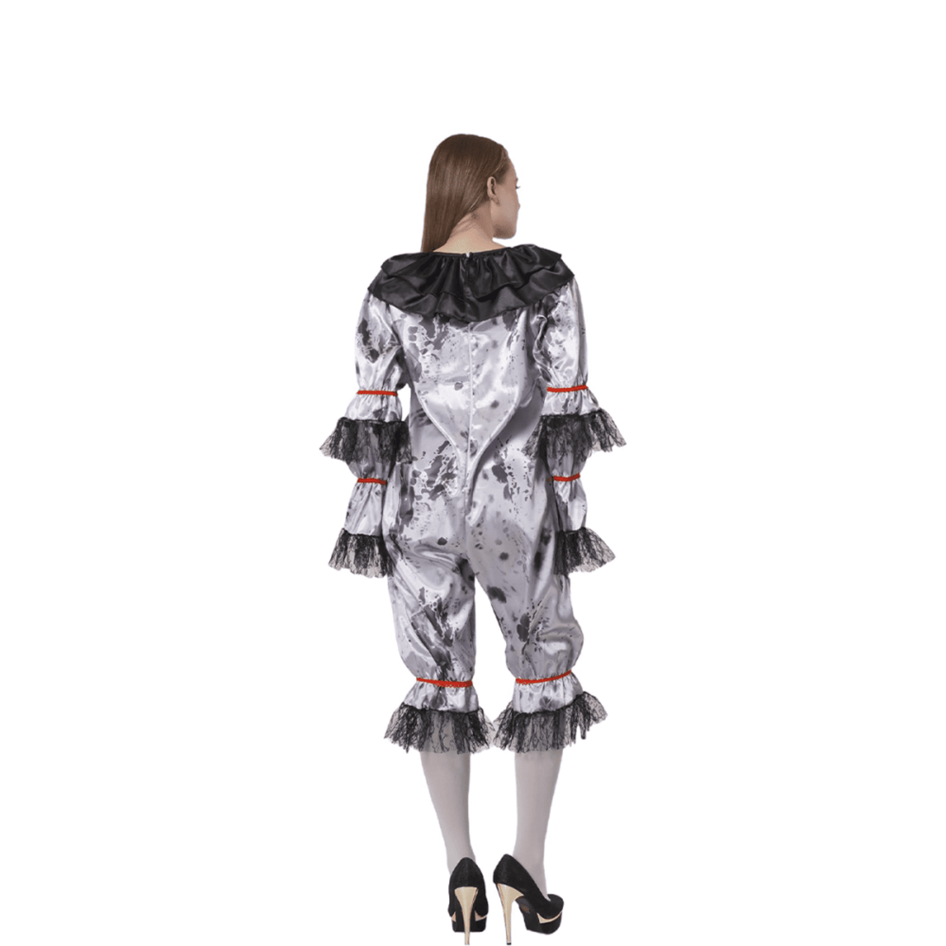 Disfraz Payasa Terrorífica Mujer Adulta - Estilo Payaso IT - Mono Espeluznante - 5