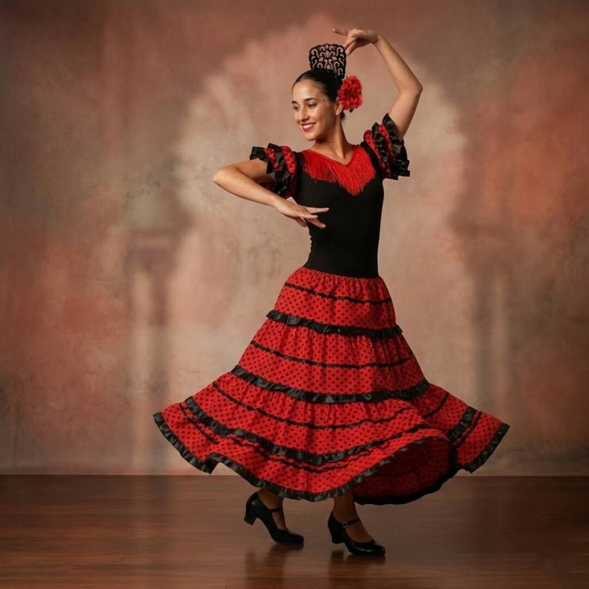Vestido Flamenca Profesional para Mujer – Traje de Sevillana Adulto - 4