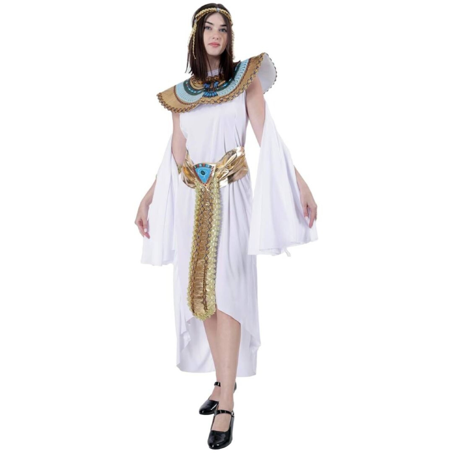 Disfraz de Cleopatra Mujer. Vestido de Faraona Egipcia con Accesorios de Lujo - 5