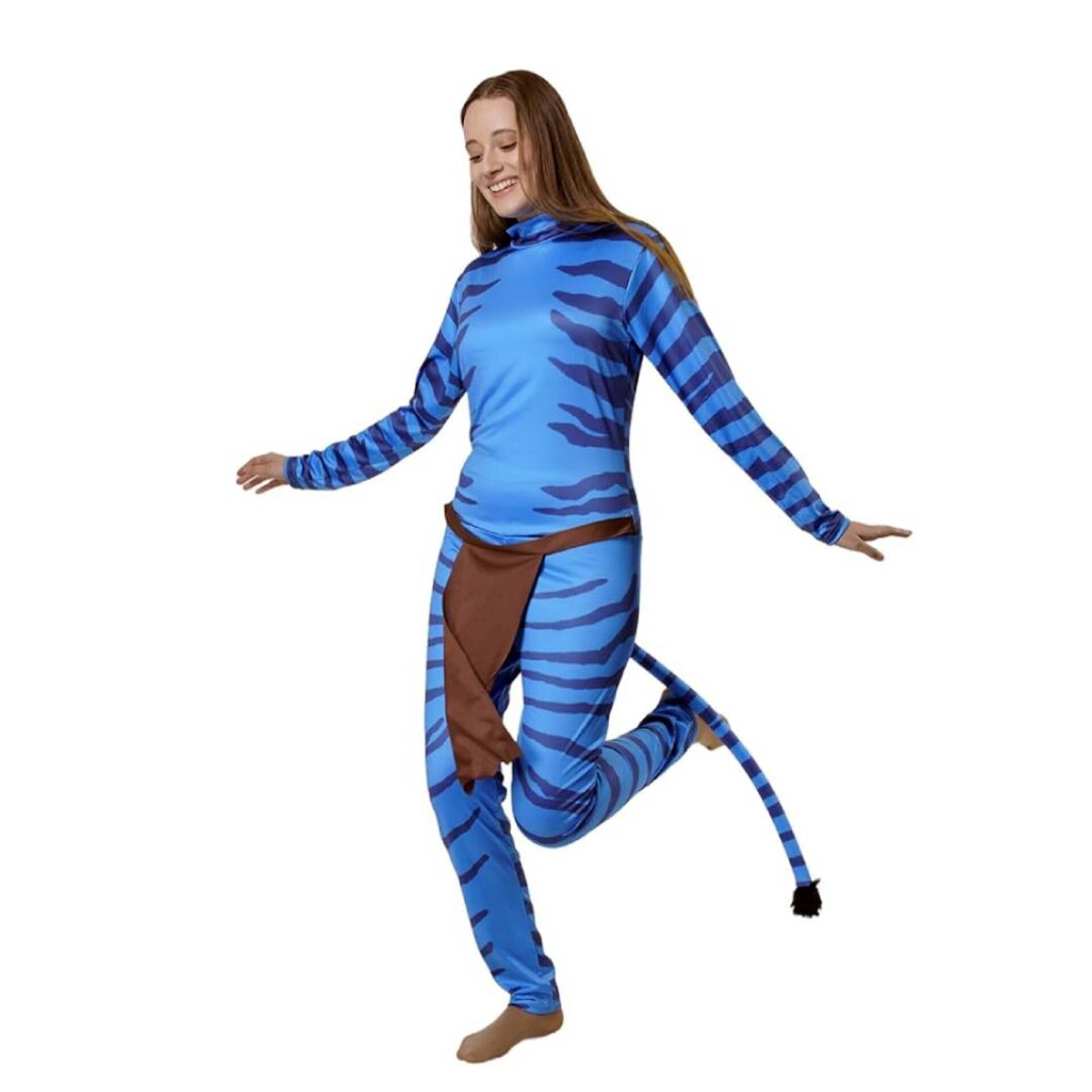 Disfraz Avatar Mujer Adulto - Mono Enterizo Guerrero Azul - Tribu Na'vi Pandora - 1