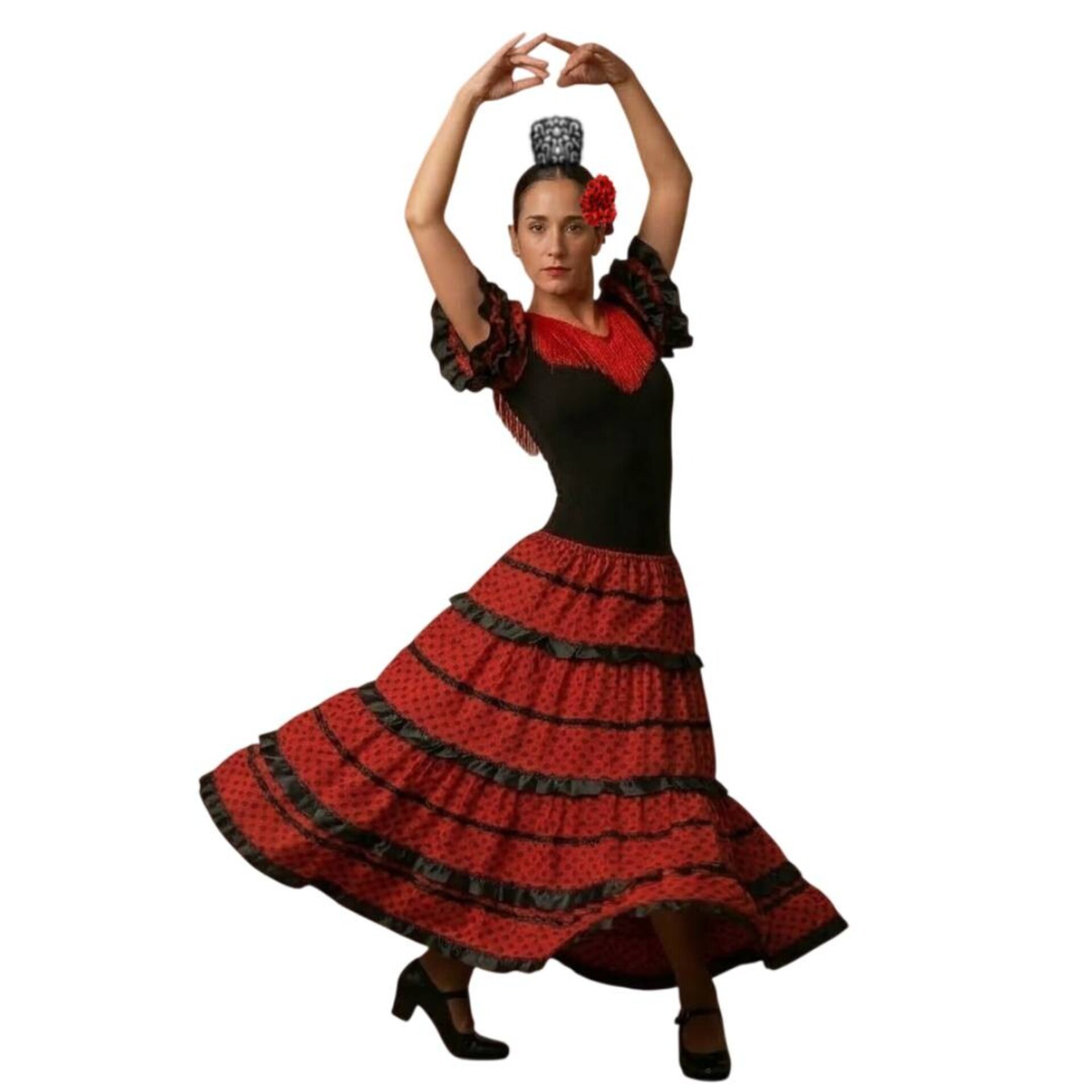 Vestido Flamenca Profesional para Mujer – Traje de Sevillana Adulto - 1