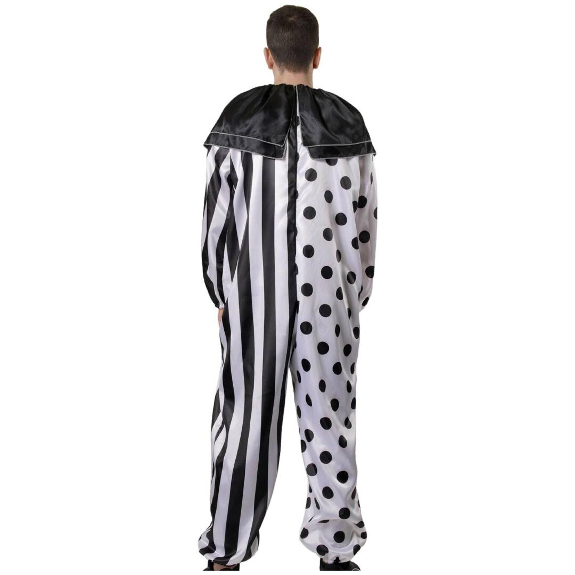 Disfraz Payaso del Terror. Máscara, Guantes, Machete Falso Sangriento y Mono. - 5
