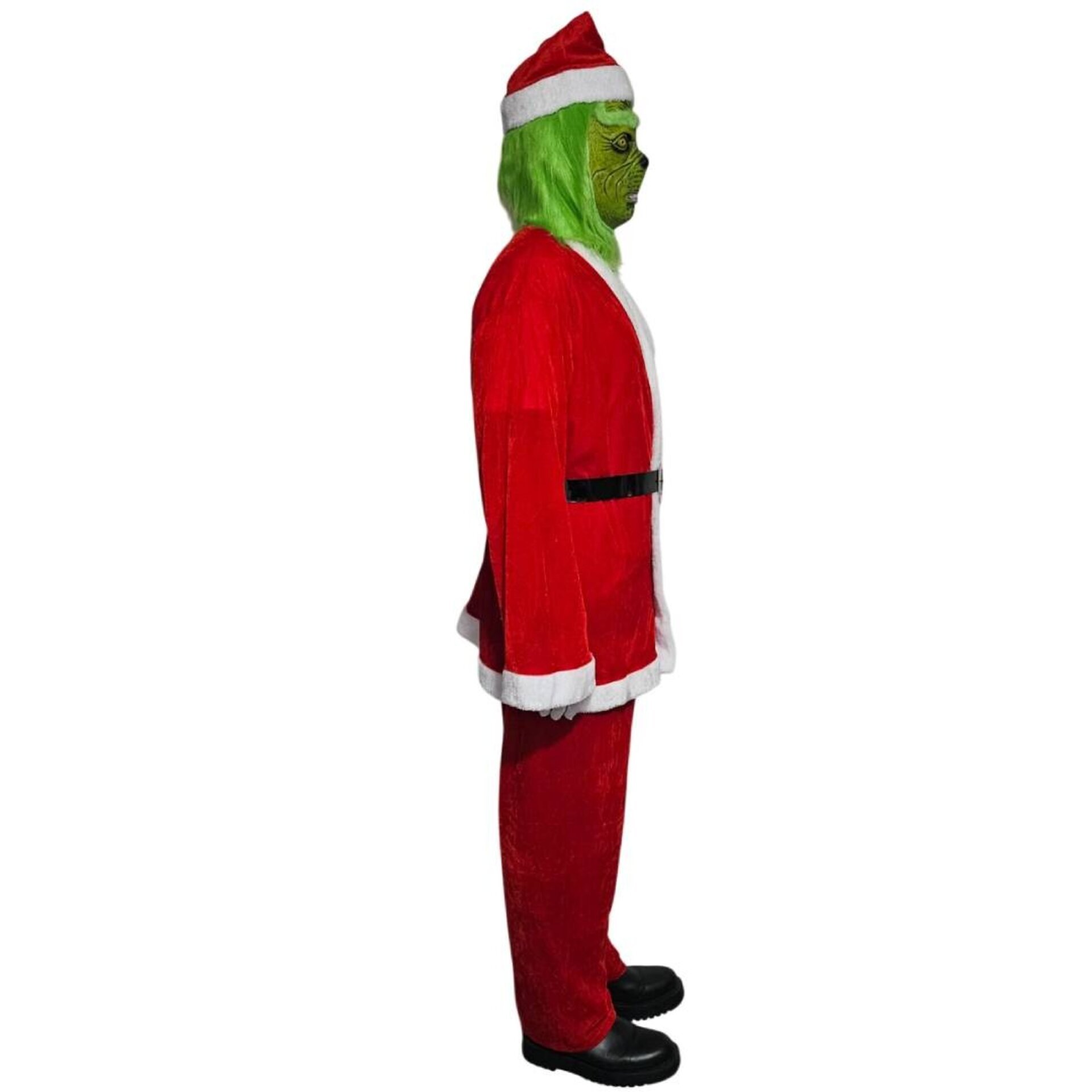 Disfraz El Grinch Monstruo Verde de Navidad Traje Papa Noel Hombre Adulto - 3