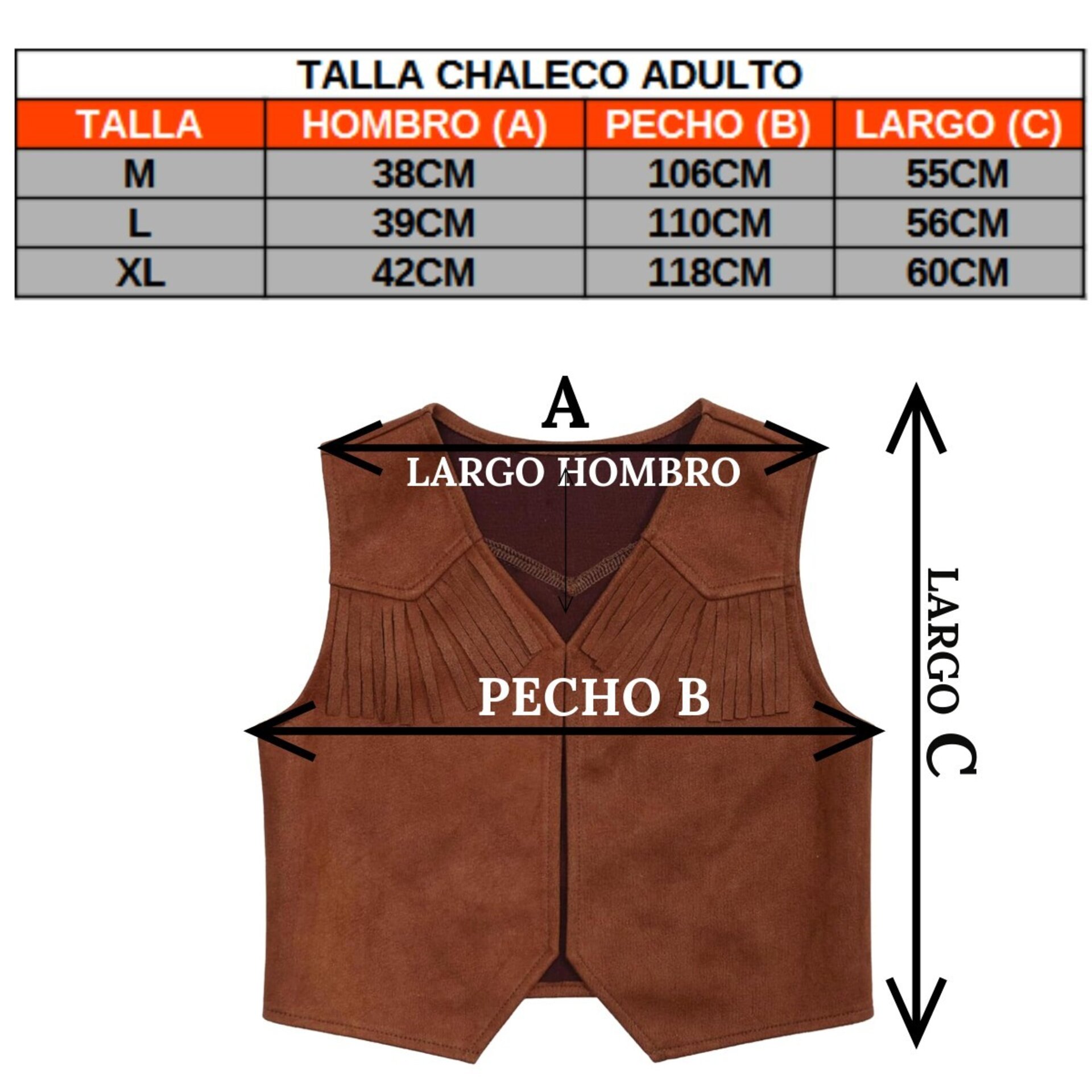 Sombrero Vaquero Cowboy con Chaleco y Bandana Pañuelo para Adulto Hombre Mujer - 12