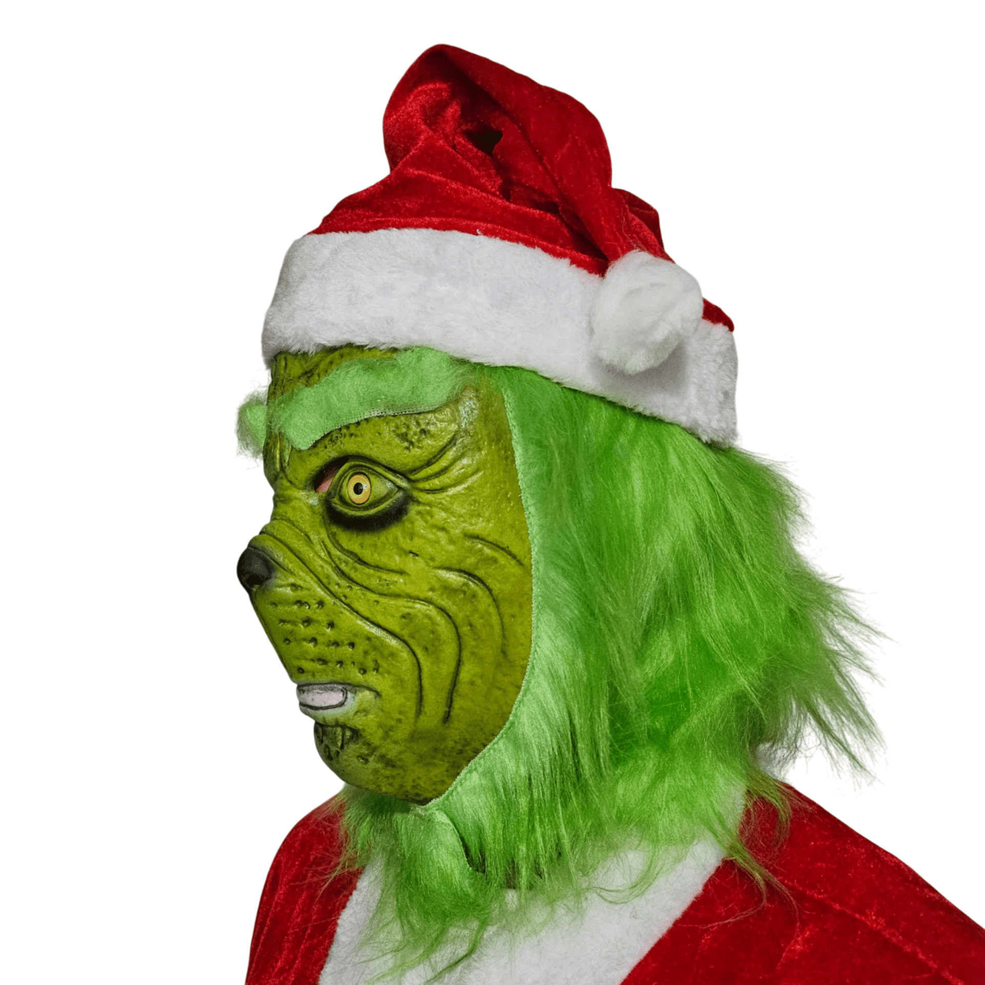Disfraz El Grinch Monstruo Verde de Navidad Traje Papa Noel Hombre Adulto - 2