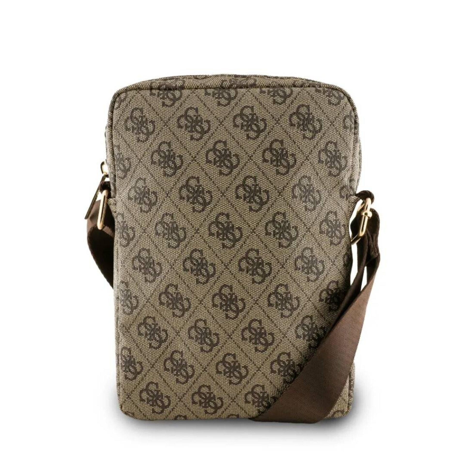 Bolso Bandolera Guess Logotipo Triangular 10" pulgadas Polipiel Marrón - 2
