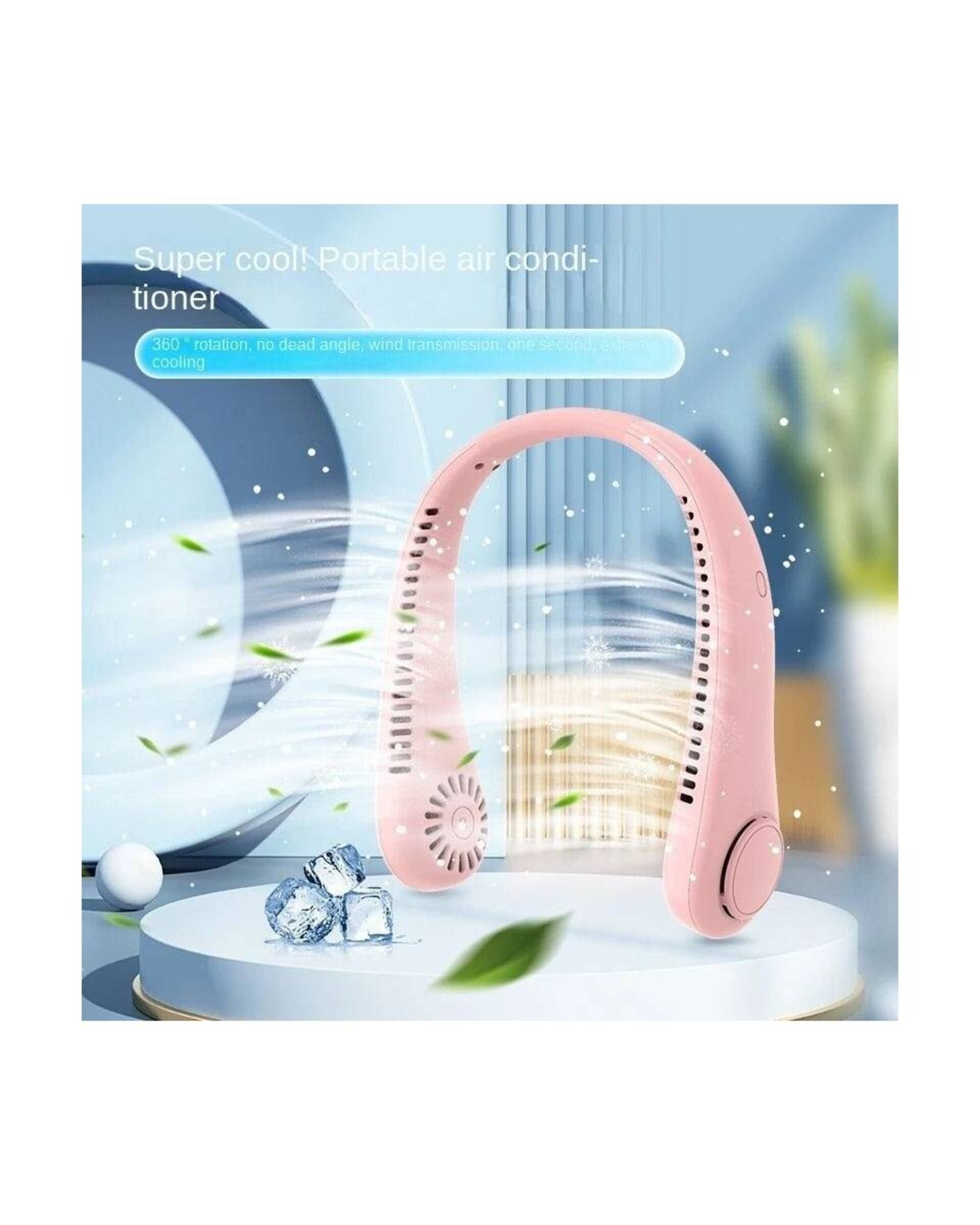 Ventilador Portátil para el Cuello Neck Fan 3 Velocidades Recargable con USB - 8