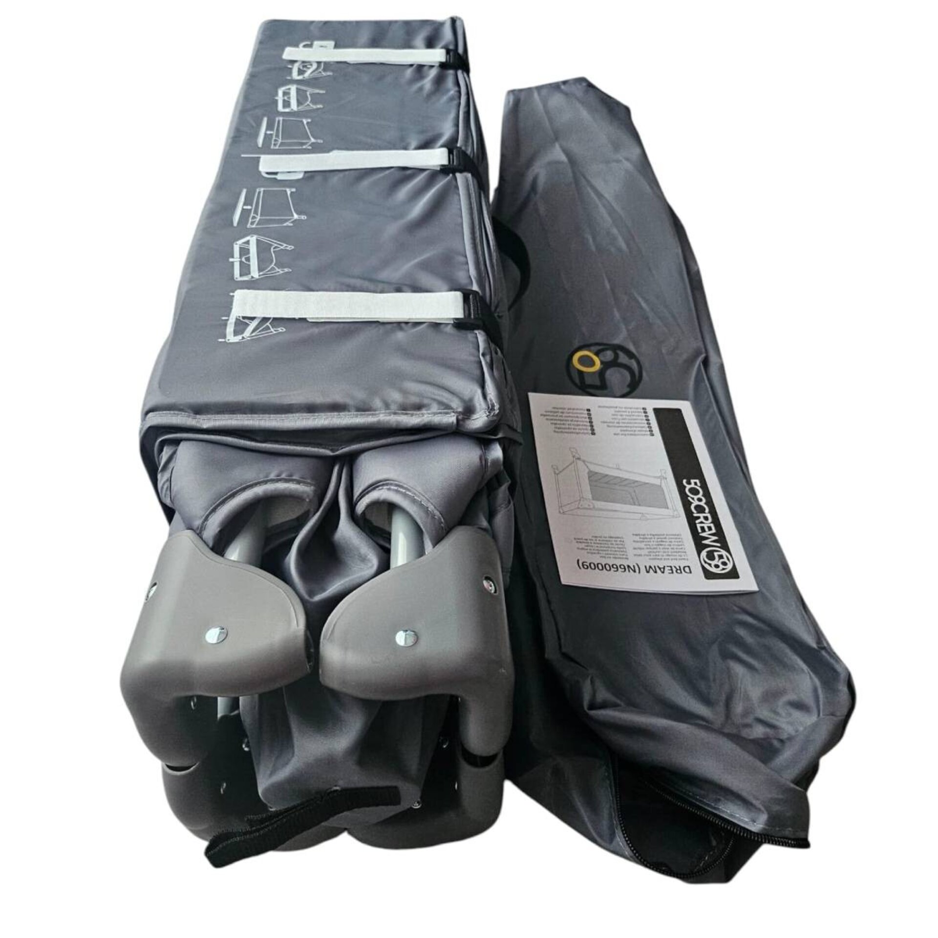 Cuna de bebé portátil de viaje, Cama plegable ajustable para Bebes hasta 15 kg - 7
